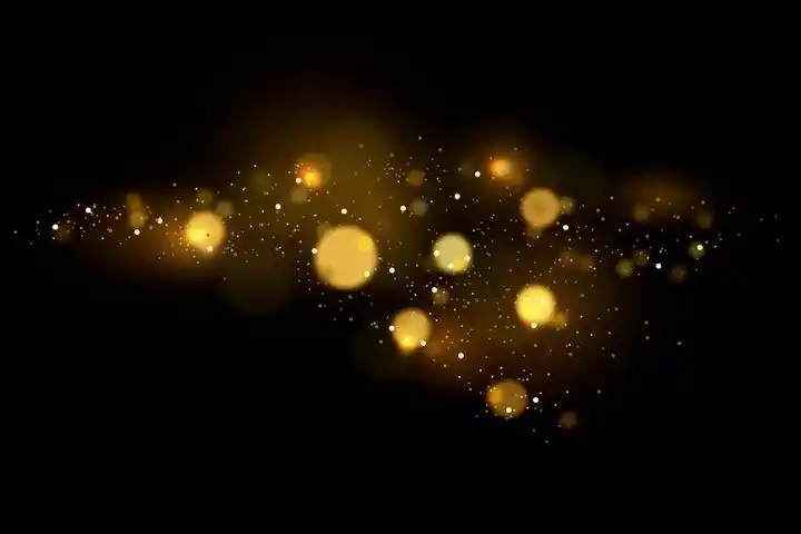 金色光斑宇宙星空星光效果图片免抠矢量图素材