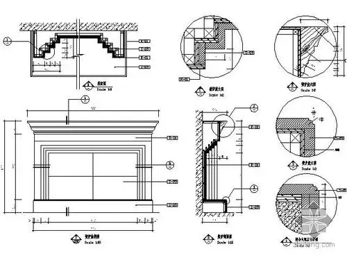 壁炉详图Ⅰ-室内节点详图-筑龙室内设计论坛