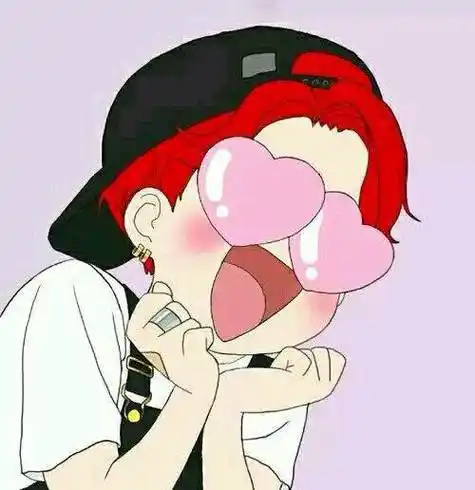 眼睛冒桃心的情侣头像,跪求一对手势心型的情