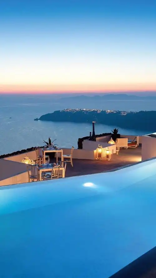 唯美泳池大海蓝色系,高清图片,手机锁屏桌面-壁纸族