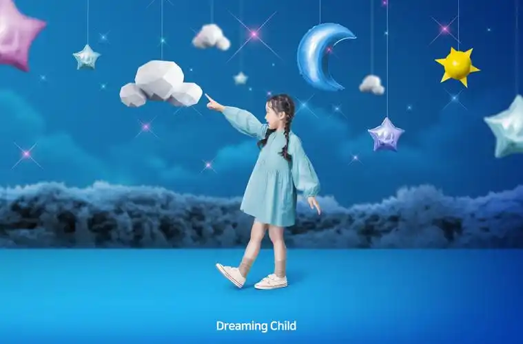 10款儿童摄影写真立体背景模板psd设计素材 childrens photo