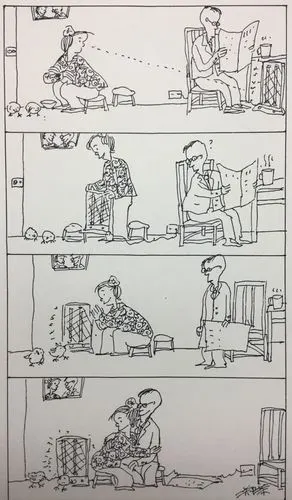 我的连环漫画《眼镜先生》