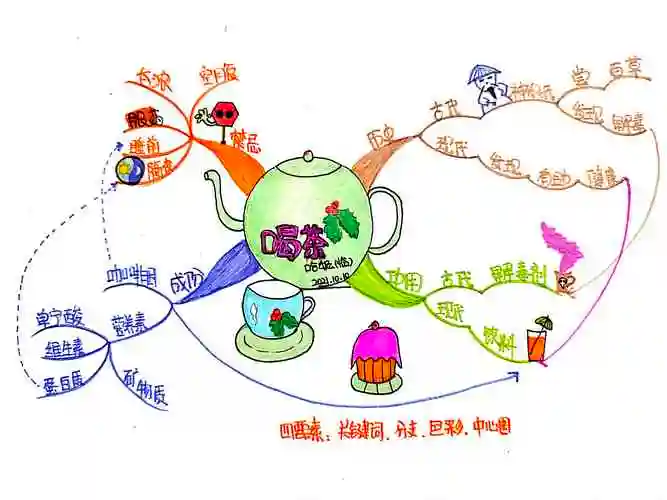 思维导图学习| 临摹喝茶 17