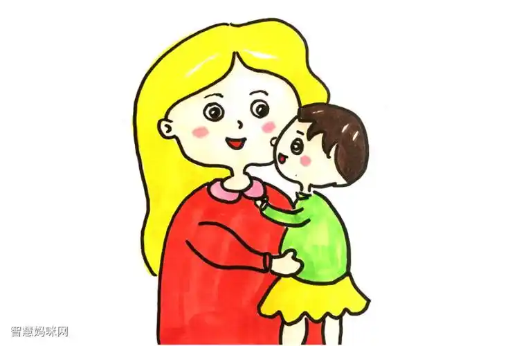 如何画母亲节的画