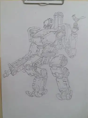 《守望先锋-堡垒》,工具:彩铅