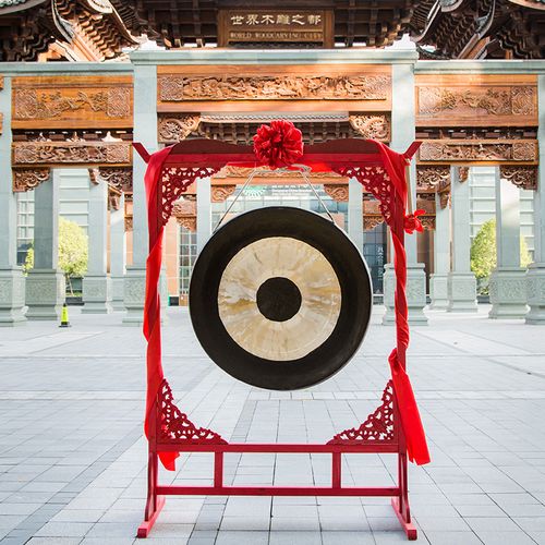 铜锣纯铜40cm开道锣60cm抄锣1米大锣锣架子开业锣响铜器锣鼓乐器