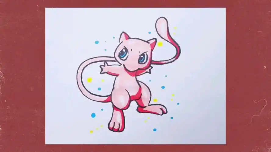 宝可梦绘画教程之梦幻#宝可梦#绘画教程#梦幻#可爱#画画