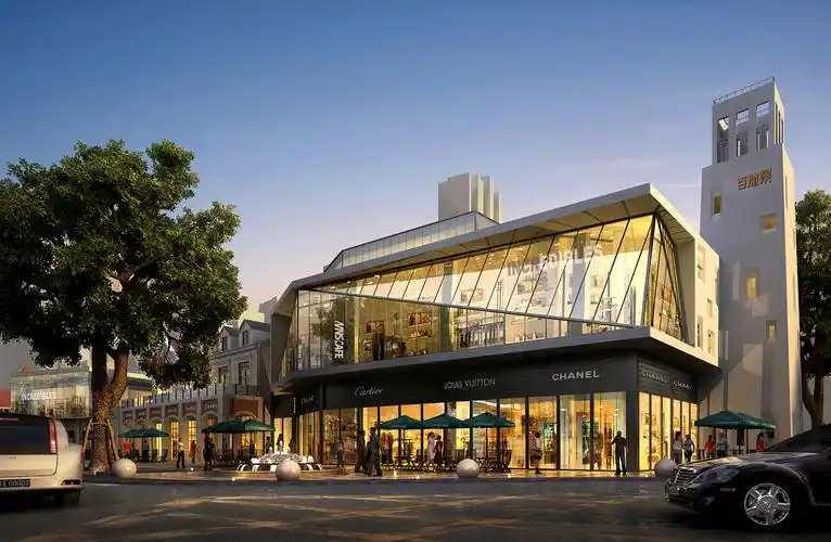 商业街室外效果图案例