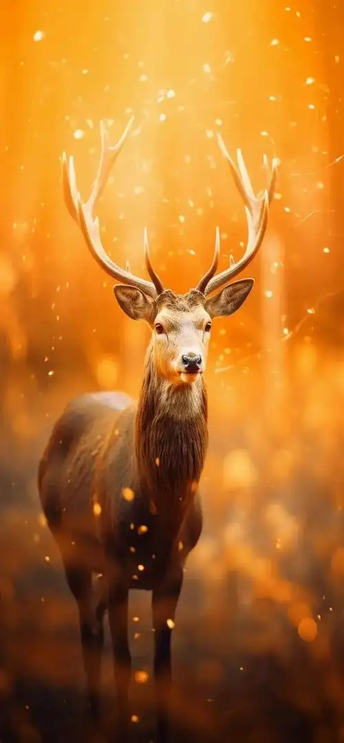 壁纸分享,鹿寓意着和谐与幸福,让我们共享鹿鸣之乐