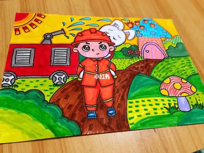 消防简笔画