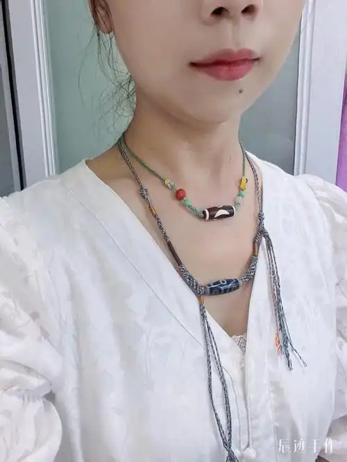 不同的天珠锁骨链挂绳设计你更中意哪一种