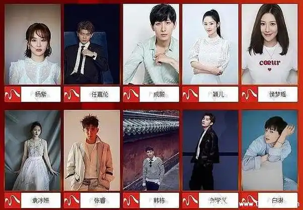 欢瑞世纪旗下艺人名单全部