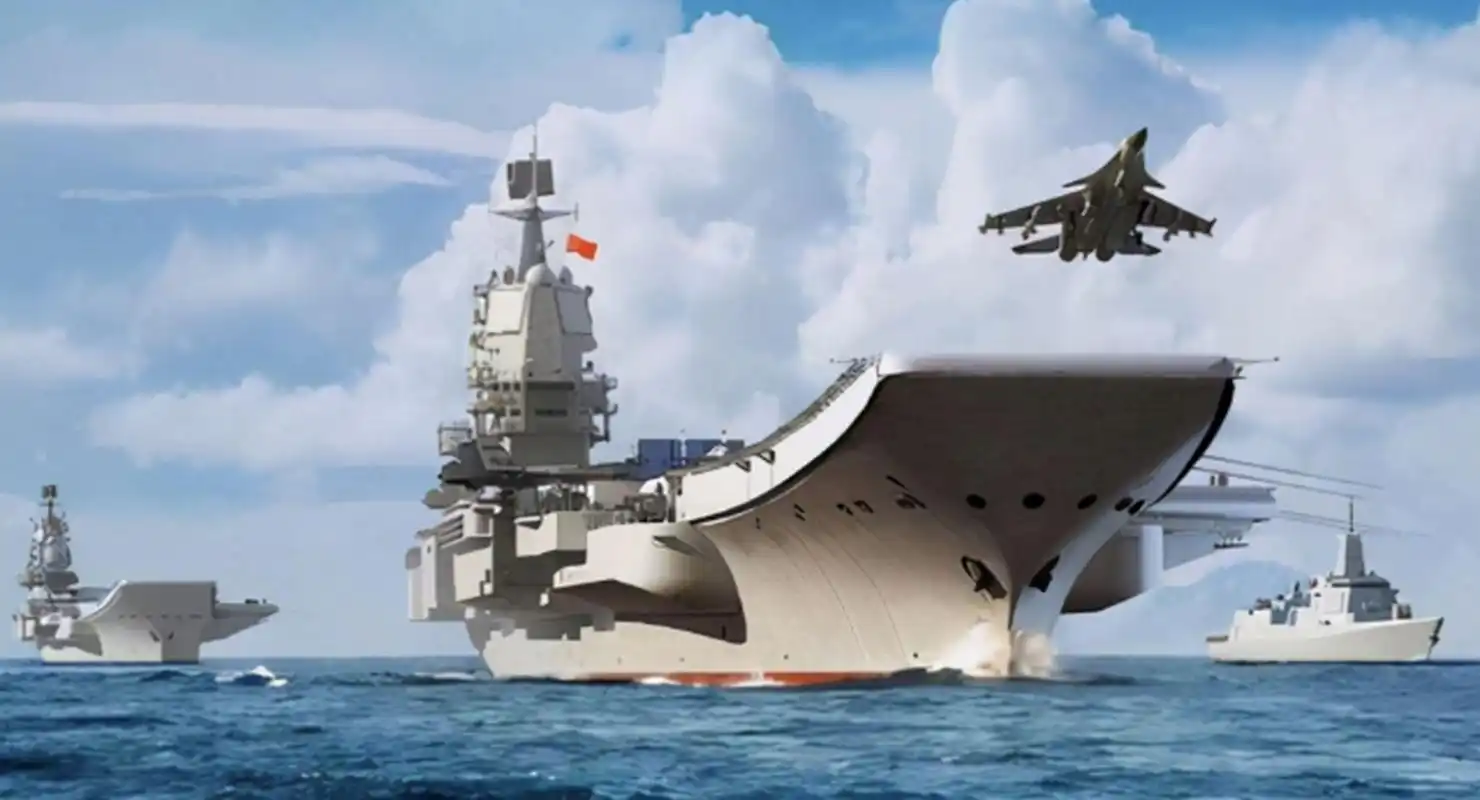 当前,中国海军首艘国产航母山东舰已经抵达台岛东部,伴随着山东舰前来