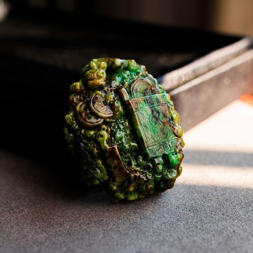 天然翡翠 a货 吊坠 挂件 八破图 冰种