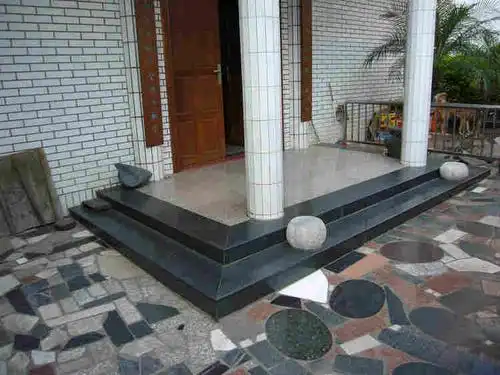 别墅大门台阶几级比较好 别墅大门口室外进门台阶踏步风水设计图