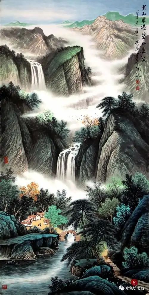 画家专栏 │黄桂庭——气脉相通 意境清幽_山水画