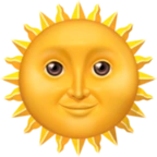 98 - 有脸的太阳 表情符号: u 1f31e - unicode 字符百科