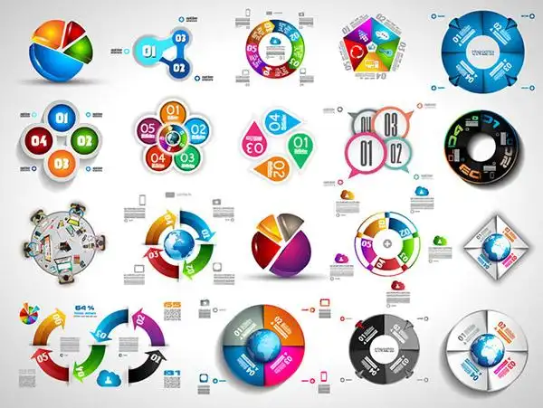 圆形信息图表矢量_素材中国sccnn.com