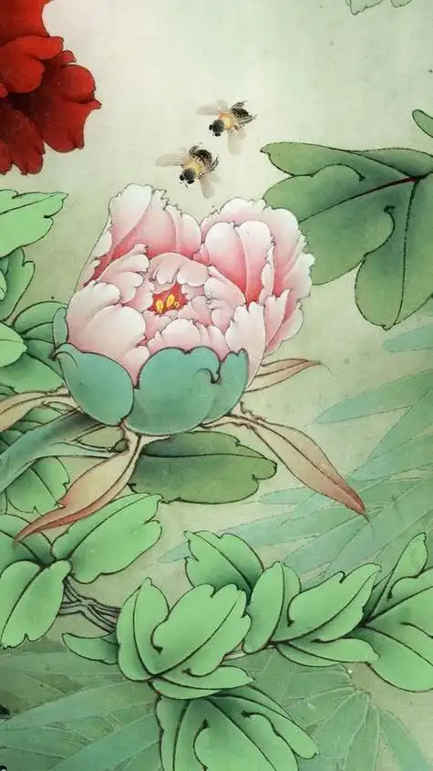 李晓明工笔画作品大图李晓明工笔画作品大图牡丹