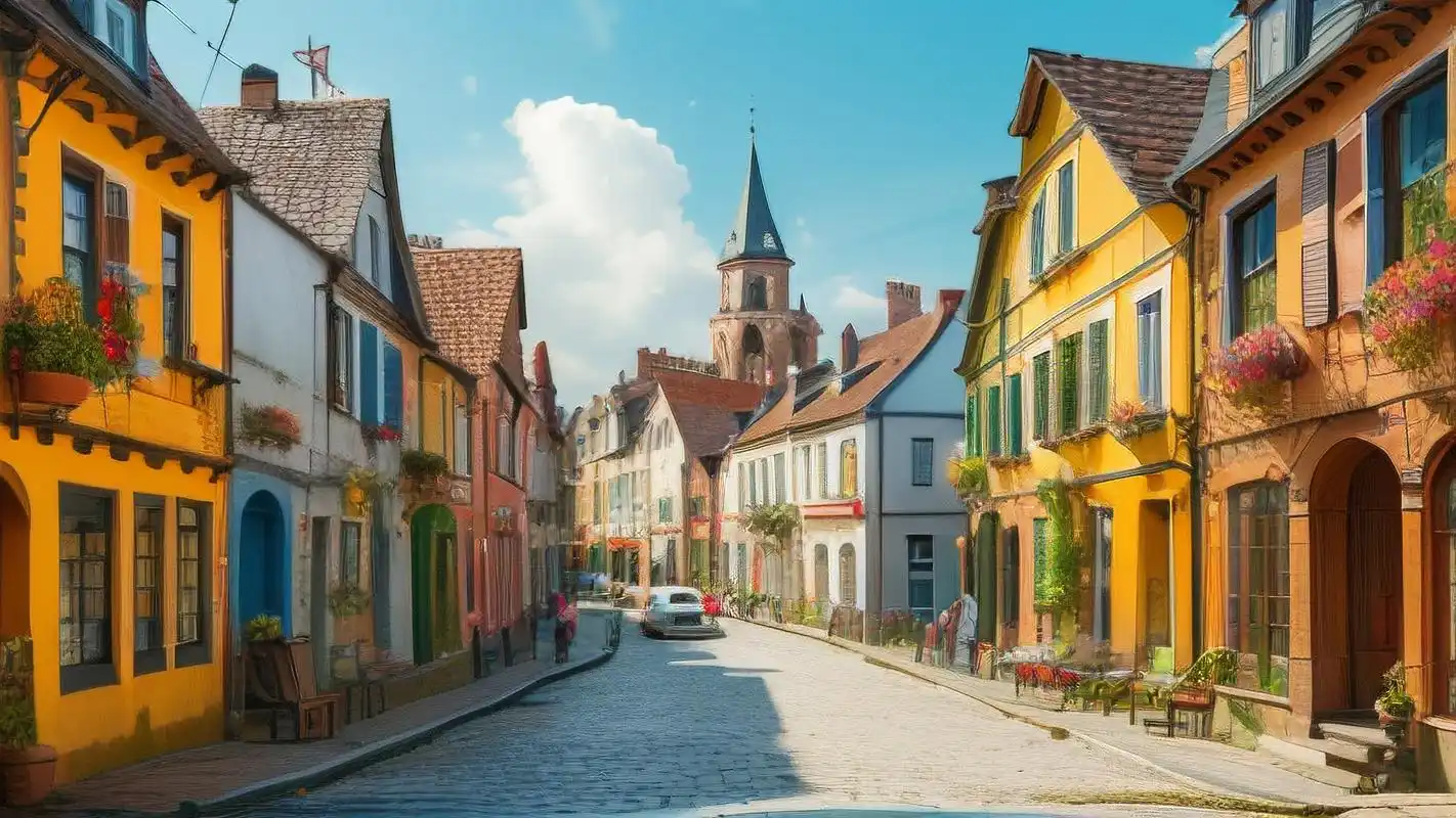 平板壁纸95重现童话小镇梦幻可爱78