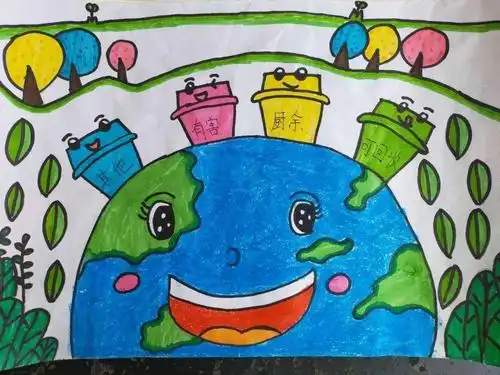 华府校区环保主题活动——垃圾分类,从我做起 写美篇垃圾分类宣传画