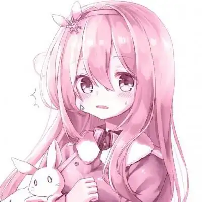 粉色系女生头像动漫 粉色系少女心二次元软妹图片