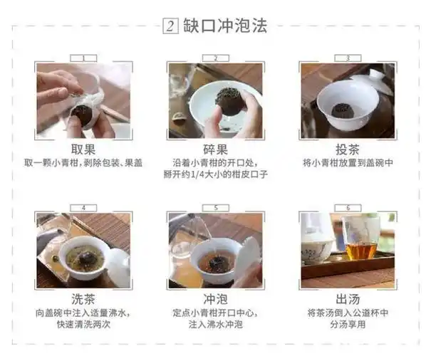3种小青柑福鼎白茶怎么泡方法