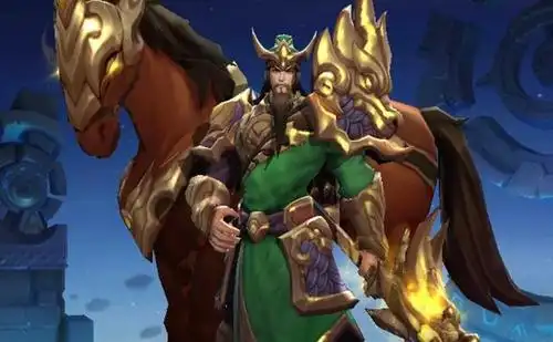 被誉为"武圣",骁勇善战,游戏中关羽虽然一袭青衣,却难以遮掩他的肌肉