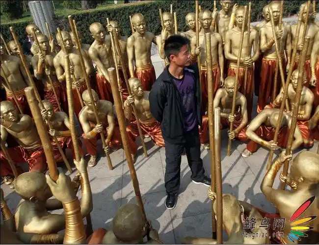 【高清图】 河南少林寺重现"铜人阵"图4