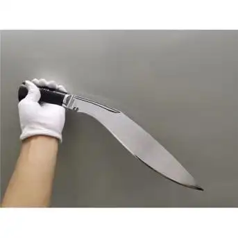 khai传统类一战(经典一型)钢本色拉丝_进口尼泊尔弯刀_世界名刀