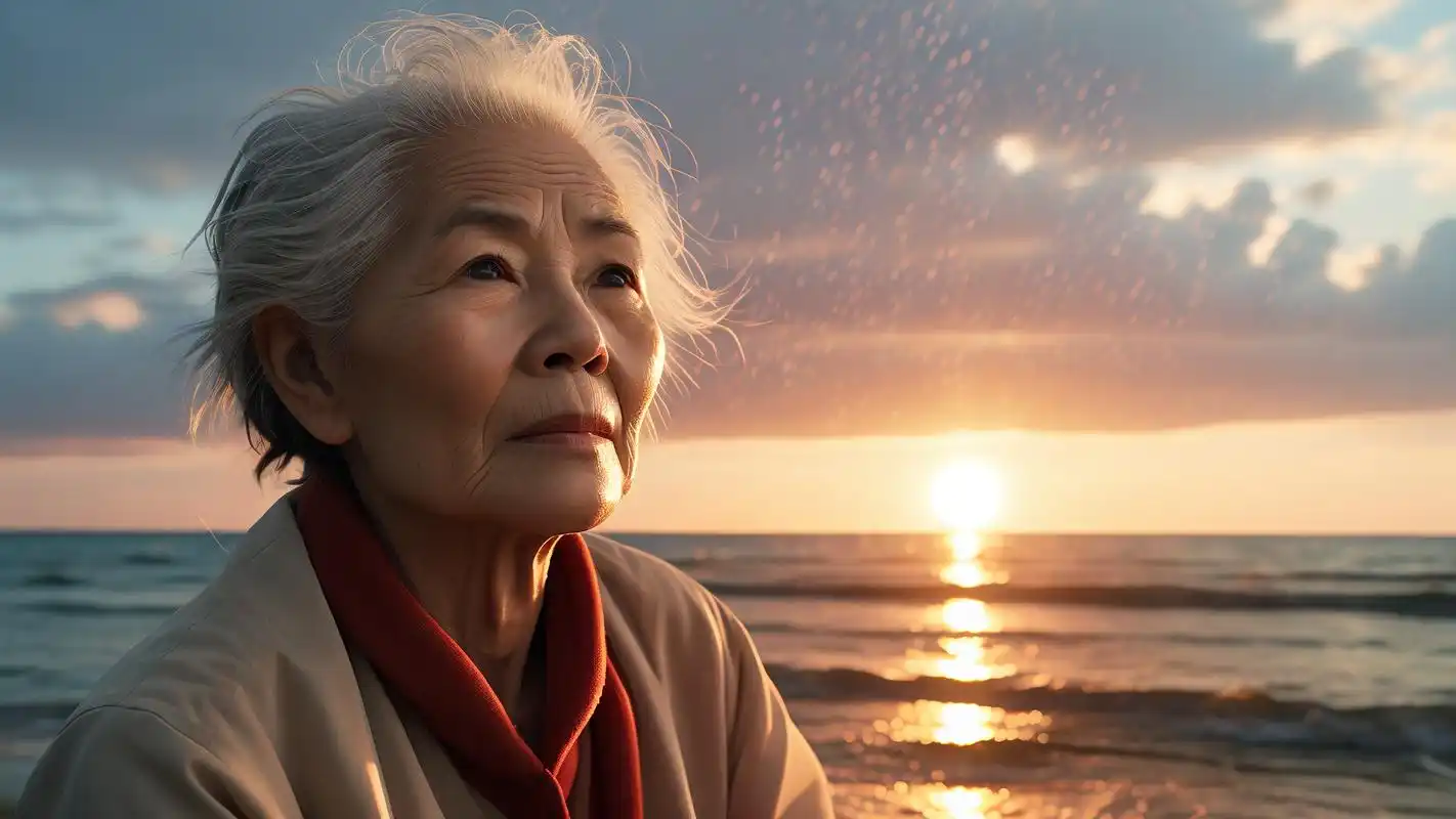 复古又高级🎞️ 这是一组珍藏版的老人照片背景素材,每一张都散发