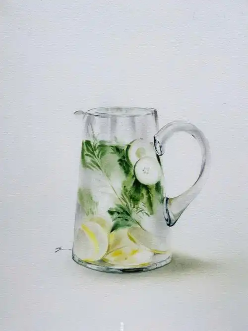 水彩饮品丨清透恋清爽丨附全过程图