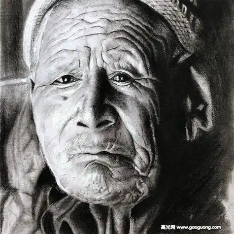 老年人素描头像大全33张超精致素描头像图片集