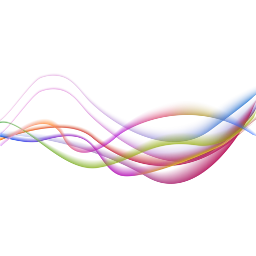 炫彩梦幻渐变线条矢量图图片