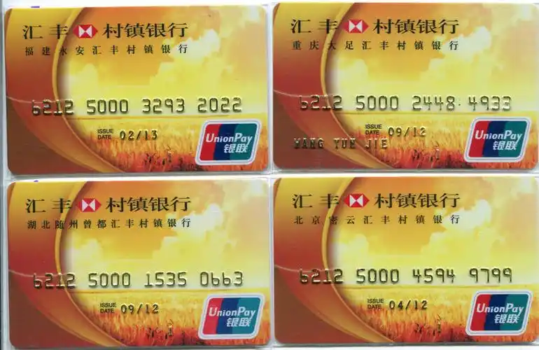 汇丰村镇银行4种