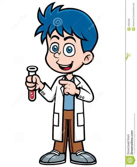 简笔画卡通人物科学家