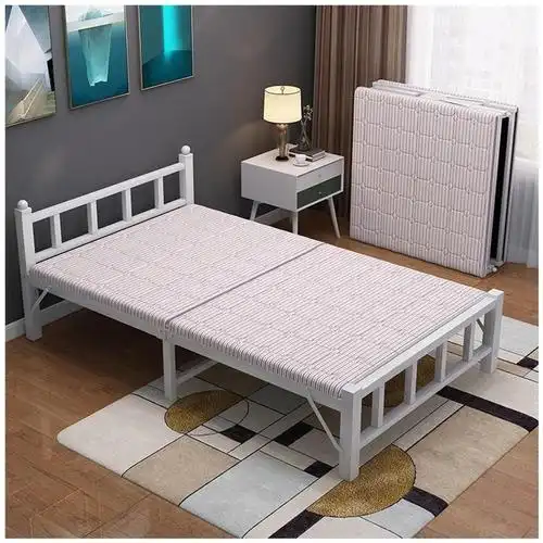 单人床1米2折叠床单人铁床家用小户型一米二出租屋房陪护硬板床