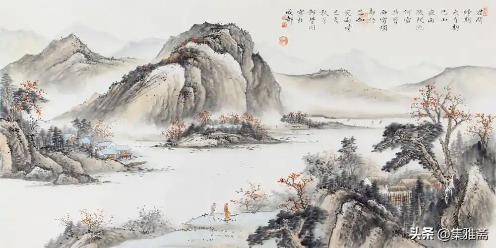 用心铸就丹青梦师法自然山水情邹丰羽山水画作品赏析