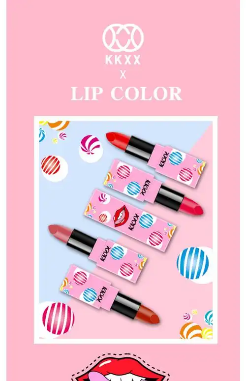 kkxx联名口红限量版唇膏 持久保湿防水不脱色滋润唇彩防水正品_老公最