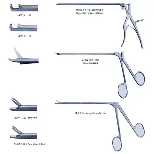 手术器械产品与zjj型椎间盘镜配合,临床适用于检查和治疗腰椎间盘突出