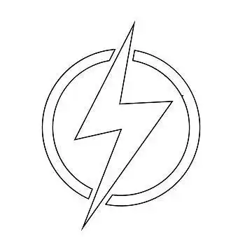 闪电,象征,插画,设计