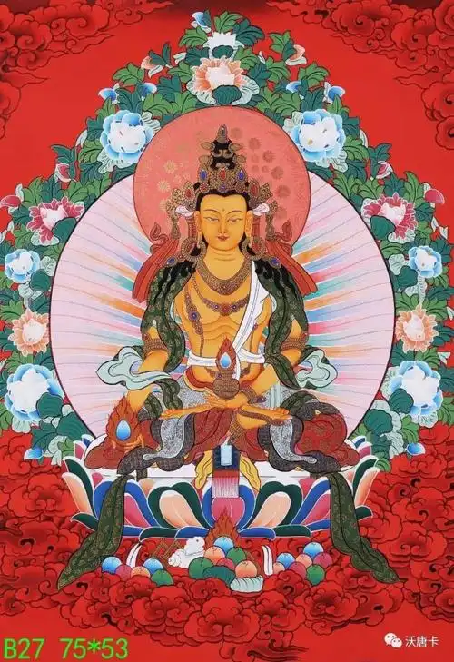 编号168-385279:红金唐卡-地藏王菩萨(75×53cm左右)