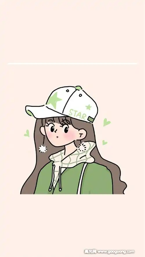 清新的人物插画壁纸,文艺手绘人物插画壁纸