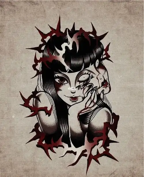 暗黑纹身  #富江  #川上富江  #重庆纹身