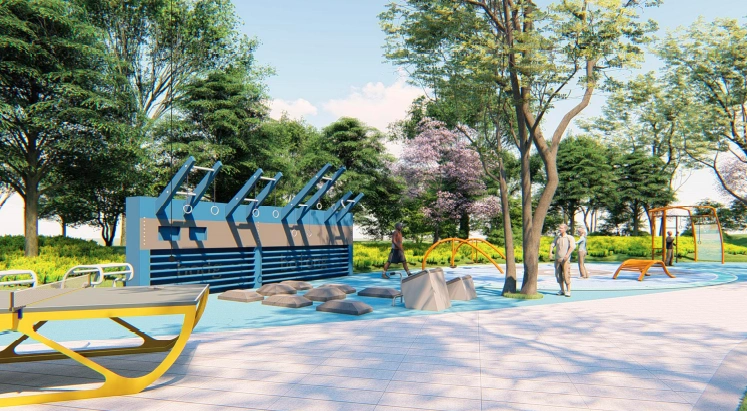 保税港体育文化公园效果图