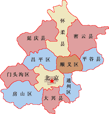 北京的行政区划北京市简图北京市东城区北京市交通地图北京市交通