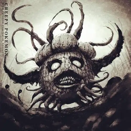 暗黑丧尸版口袋妖怪美国插画家davidszilagyi