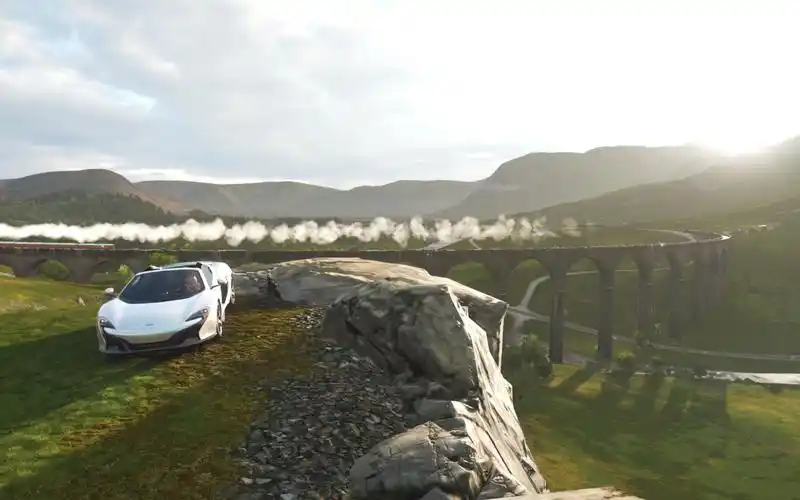 地平线4:游戏风景——2014 迈凯轮650s spider_哔哩哔哩_bilibili