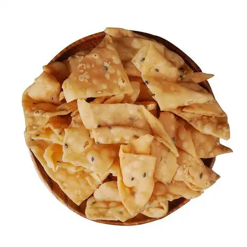 油炸麻叶子安徽手工特产小吃酥脆焦叶子黑芝麻河南零食