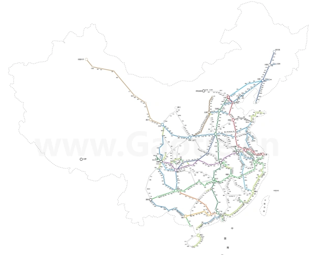 【2017最新高清】中国高铁运营线路图